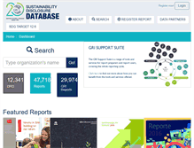 Tablet Screenshot of database.globalreporting.org